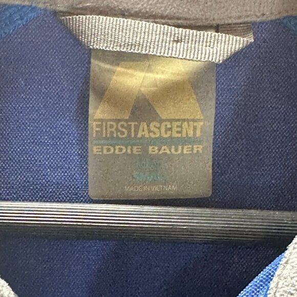 Eddie Bauer First Ascent Jacket Mens Small Full Zip Blue Nylon Windbreaker - Picture 5 of 14